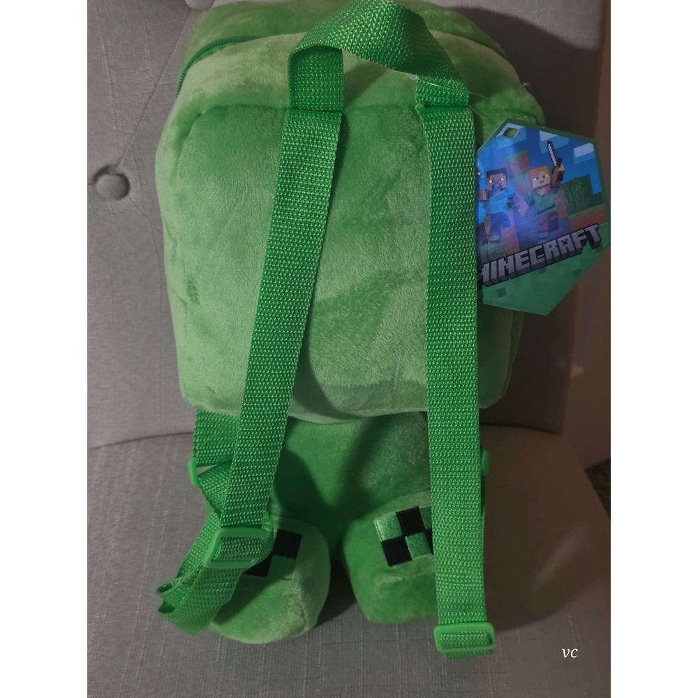 Official Minecraft Creeper Plush Backpack - Brand New with Tags - Picture 2 of 7